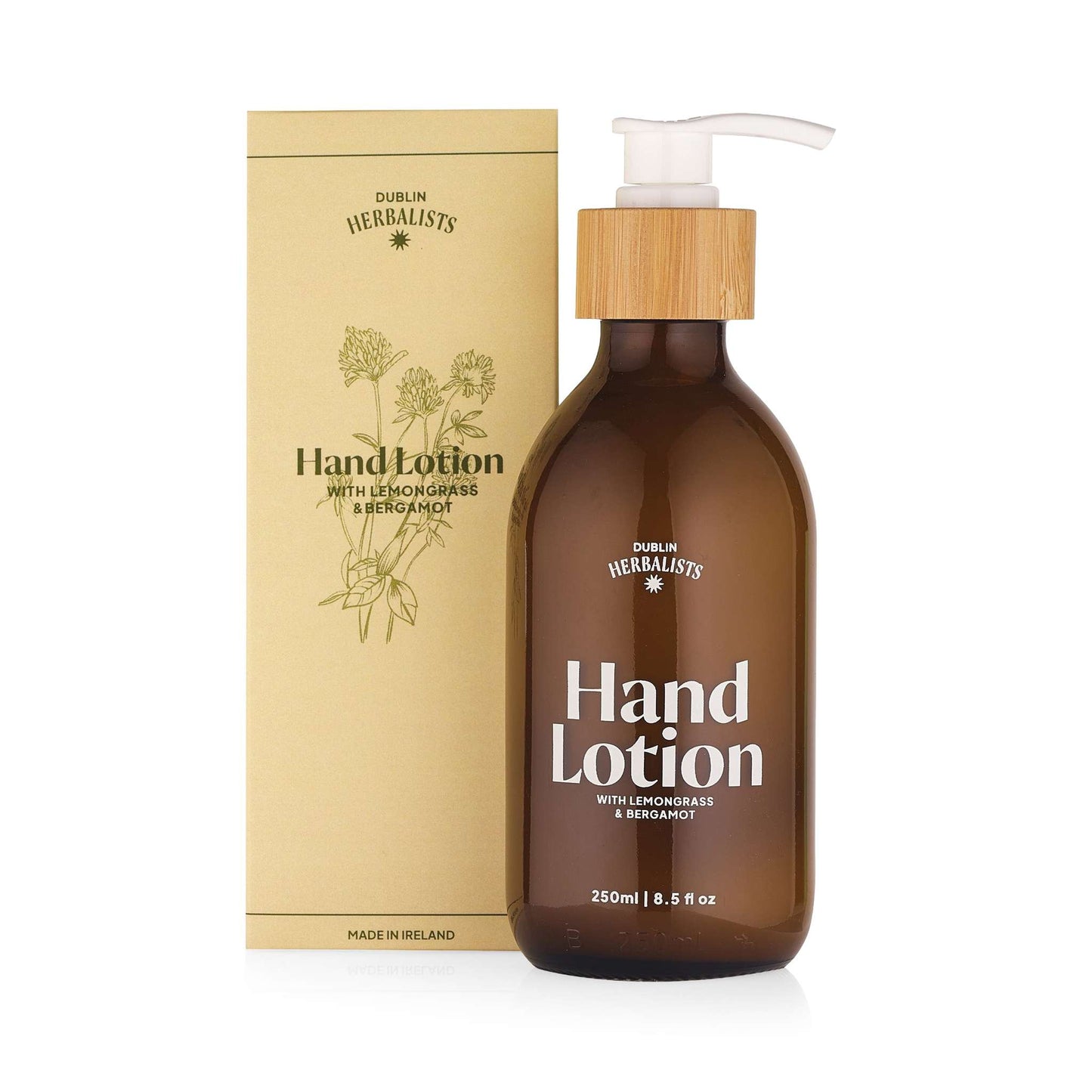 Dublin Herbalists Hand Cream Hand Lotion - Lemongrass & Bergamot - 250ml - Dublin Herbalists