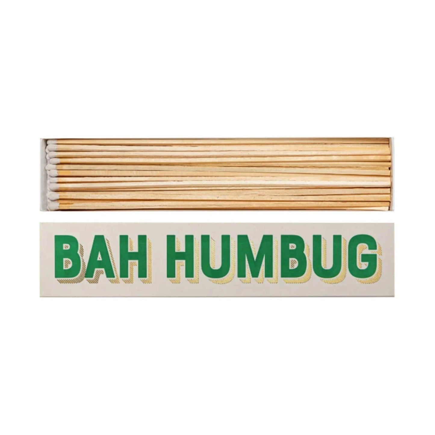 Archivist Home Fragrance Accessories Archivist - Extra Long Safety Matches - Bah Humbug - 45 Luxury Matches - 100mm