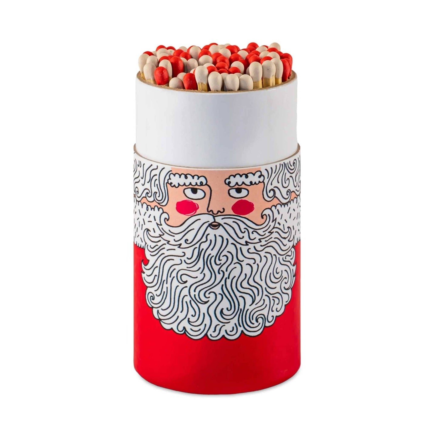 Archivist Home Fragrance Accessories Archivist - Large Cylinder Safety Matches - Father Christmas - 45 Luxury Matches - 100mm