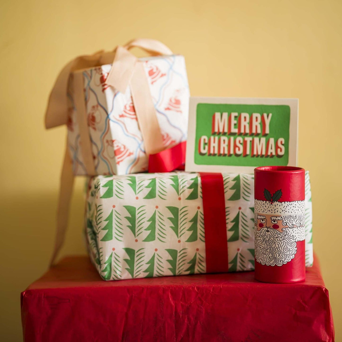 Archivist Home Fragrance Accessories Archivist - Large Cylinder Safety Matches - Father Christmas - 80 Luxury Matches - 100mm