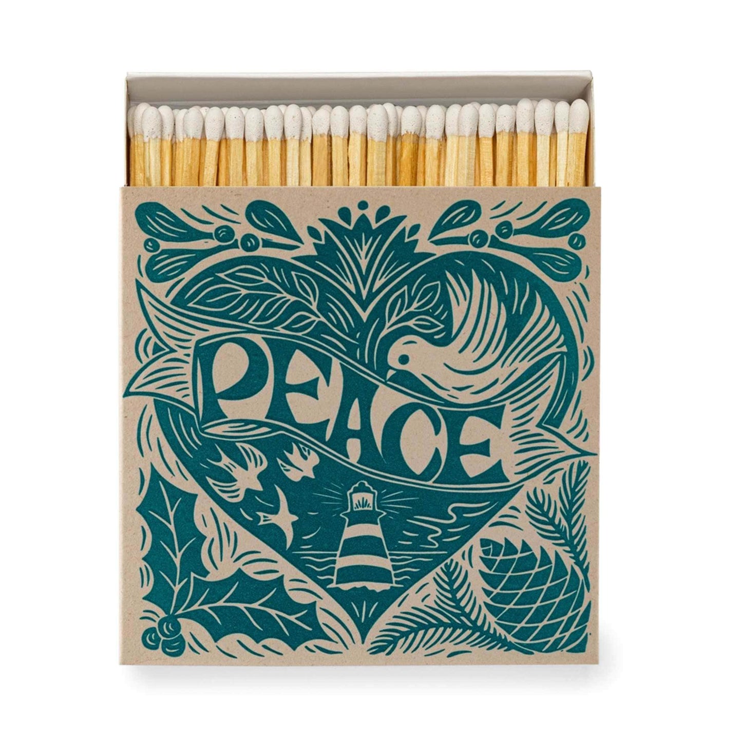 Archivist Home Fragrance Accessories Archivist - Square Safety Matches - Christmas Peace - 100 Luxury Matches - 50mm