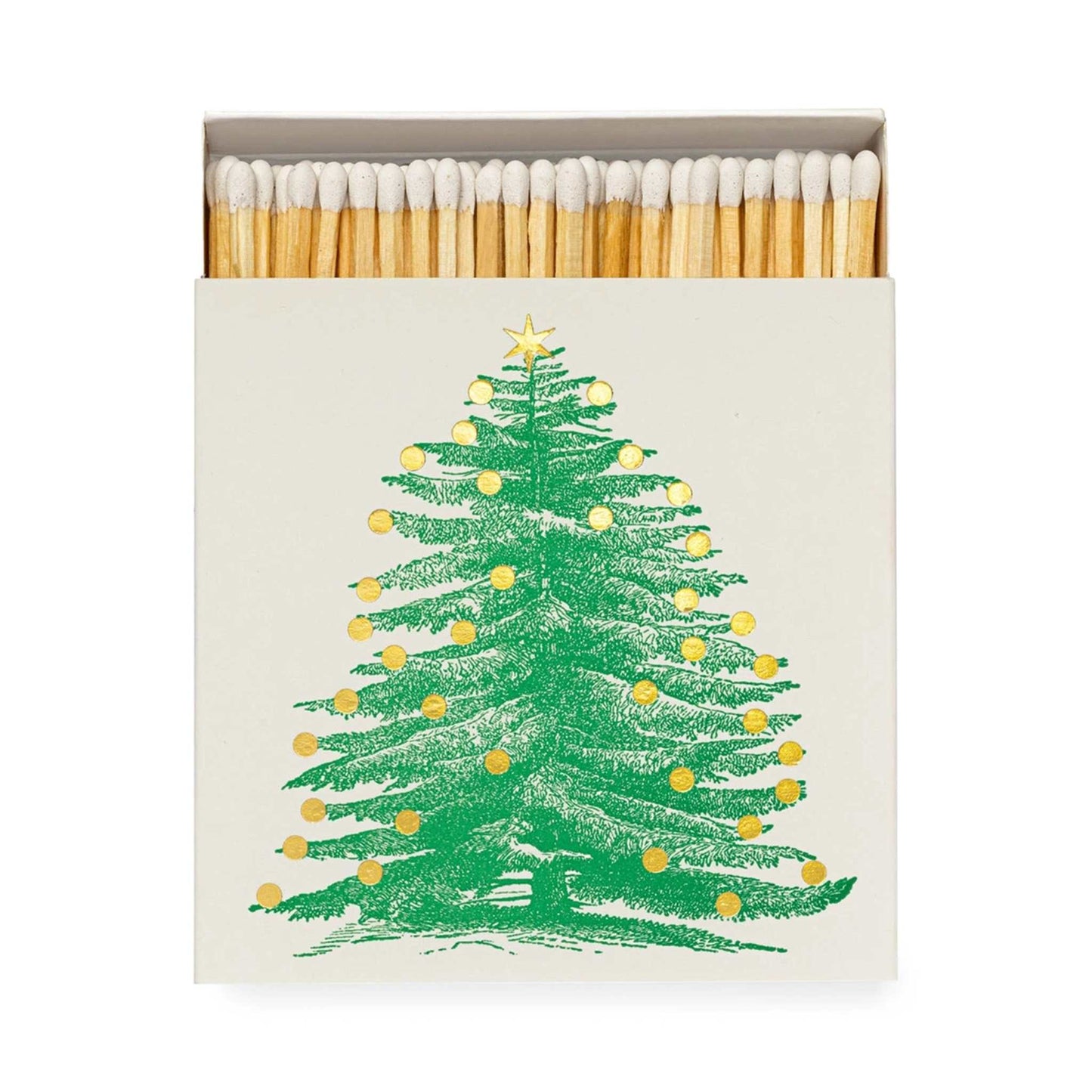 Archivist Home Fragrance Accessories Archivist - Square Safety Matches - Christmas Tree - 100 Luxury Matches - 50mm
