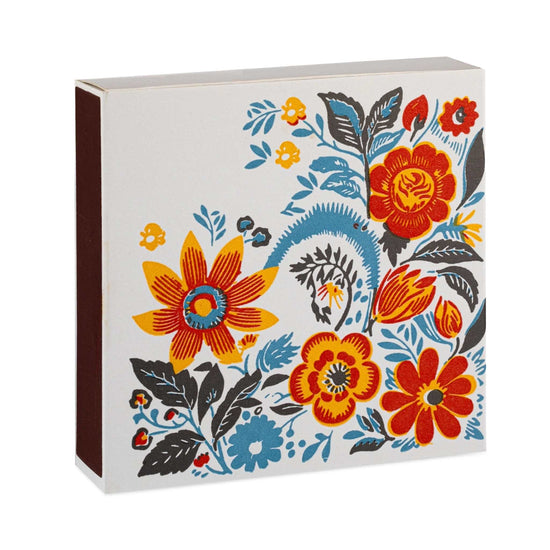 Archivist Home Fragrance Accessories Archivist - Square Safety Matches - Flowers By Real, Fun, Wow! - 100 Luxury Matches - 50mm