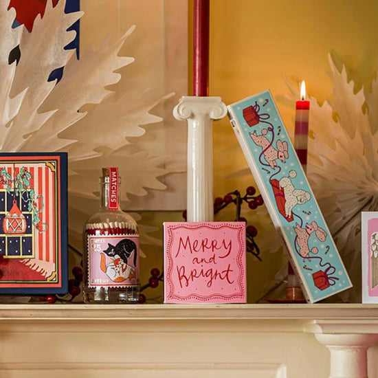 Archivist Home Fragrance Accessories Archivist - Square Safety Matches - Merry & Bright - 125 Luxury Matches - 50mm