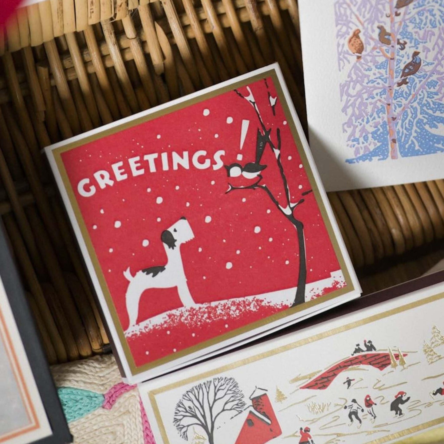 Archivist Home Fragrance Accessories Archivist - Square Safety Matches - Winter Greetings! - 125 Luxury Matches - 50mm