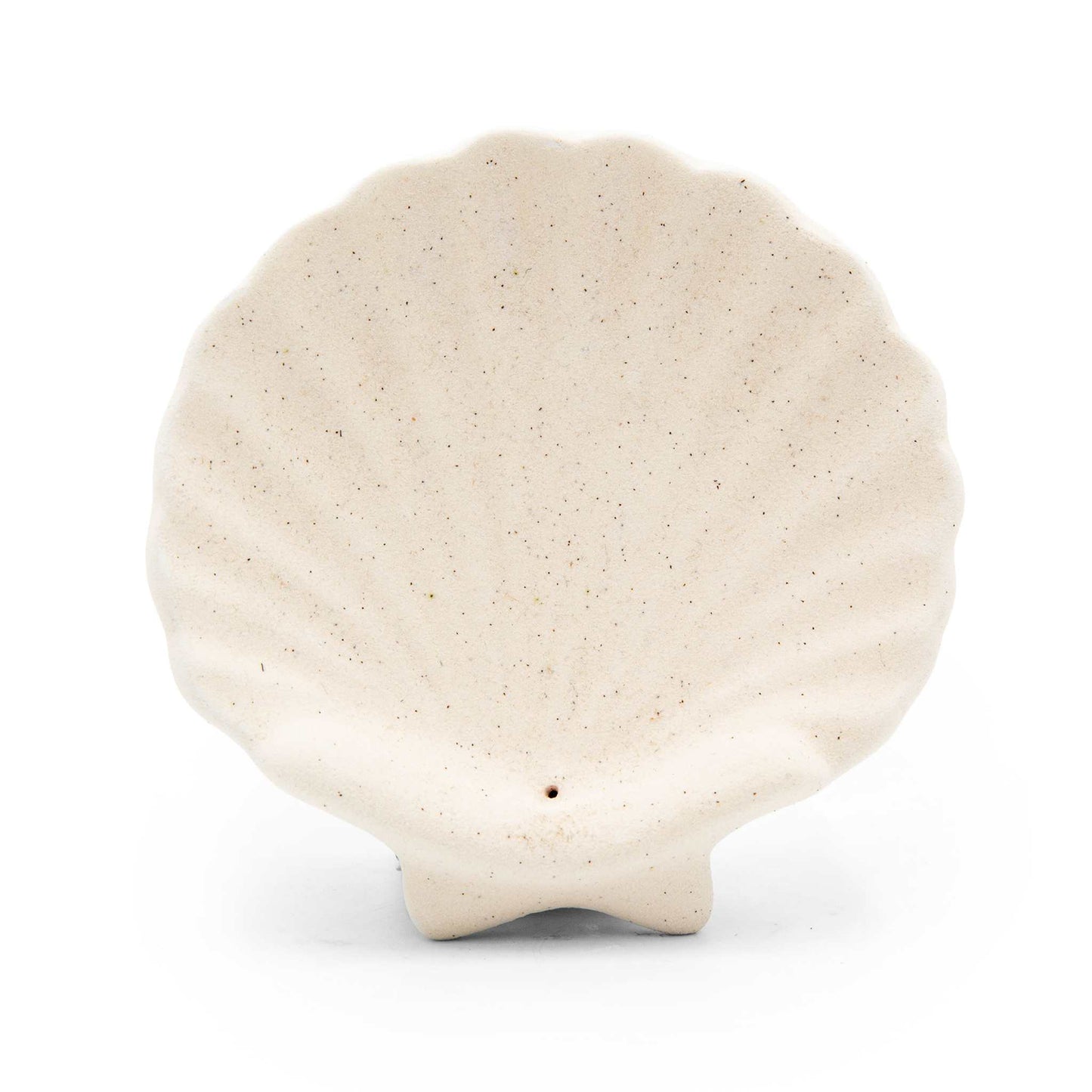Something Different Home Fragrance Accessories Scallop Shell Ceramic Incense Holder – Minimal & Heat-Resistant – 10.5cm