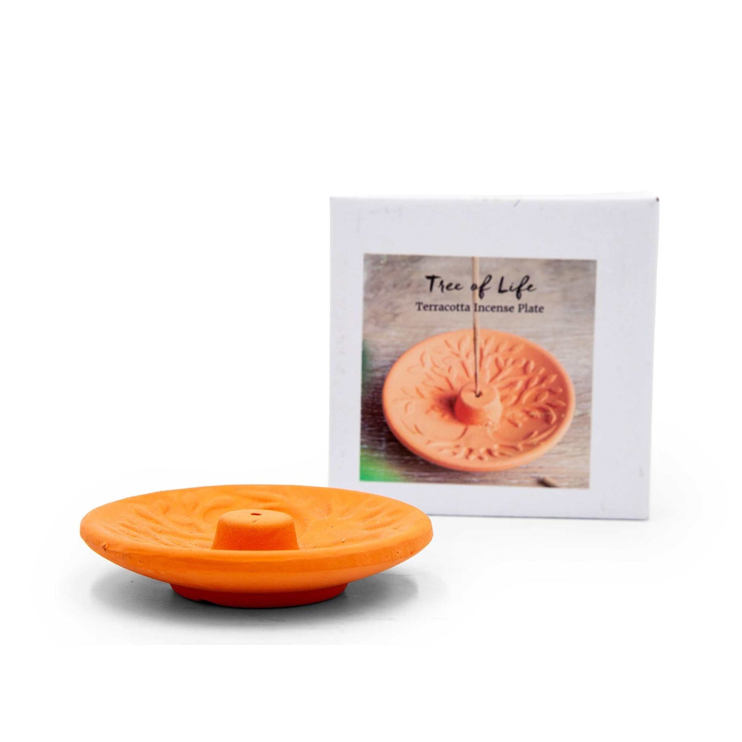 Something Different Home Fragrance Accessories Tree of Life Terracotta Incense Holder – Natural & Heat-Resistant – 10cm