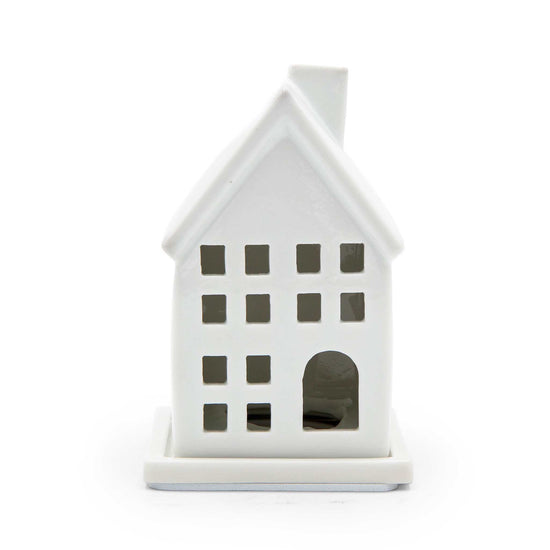 Something Different Home Fragrance Accessories White House Ceramic Incense Cone Holder – Minimal & Heat-Resistant – 11cm