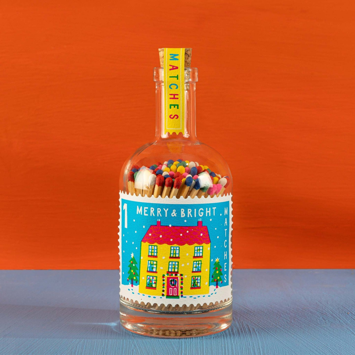 Archivist Home Fragrance Archivist - Glass Bottle Safety Matches - Merry & Bright - 125 Luxury Matches - 50mm