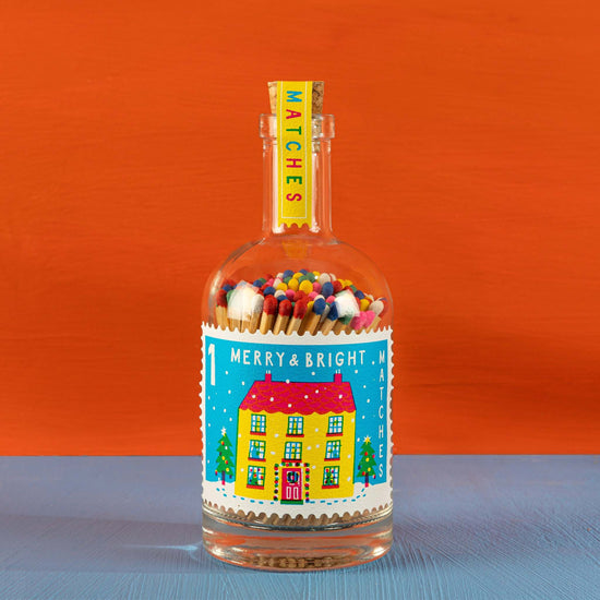 Archivist Home Fragrance Archivist - Glass Bottle Safety Matches - Merry & Bright - 125 Luxury Matches - 50mm