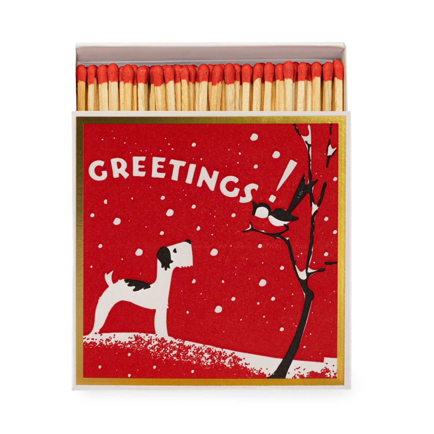 Archivist home fragrance Archivist - Square Safety Matches - Winter Greetings! - 100 Luxury Matches - 50mm
