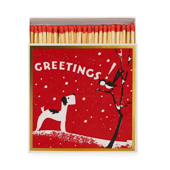 Archivist home fragrance Archivist - Square Safety Matches - Winter Greetings! - 100 Luxury Matches - 50mm