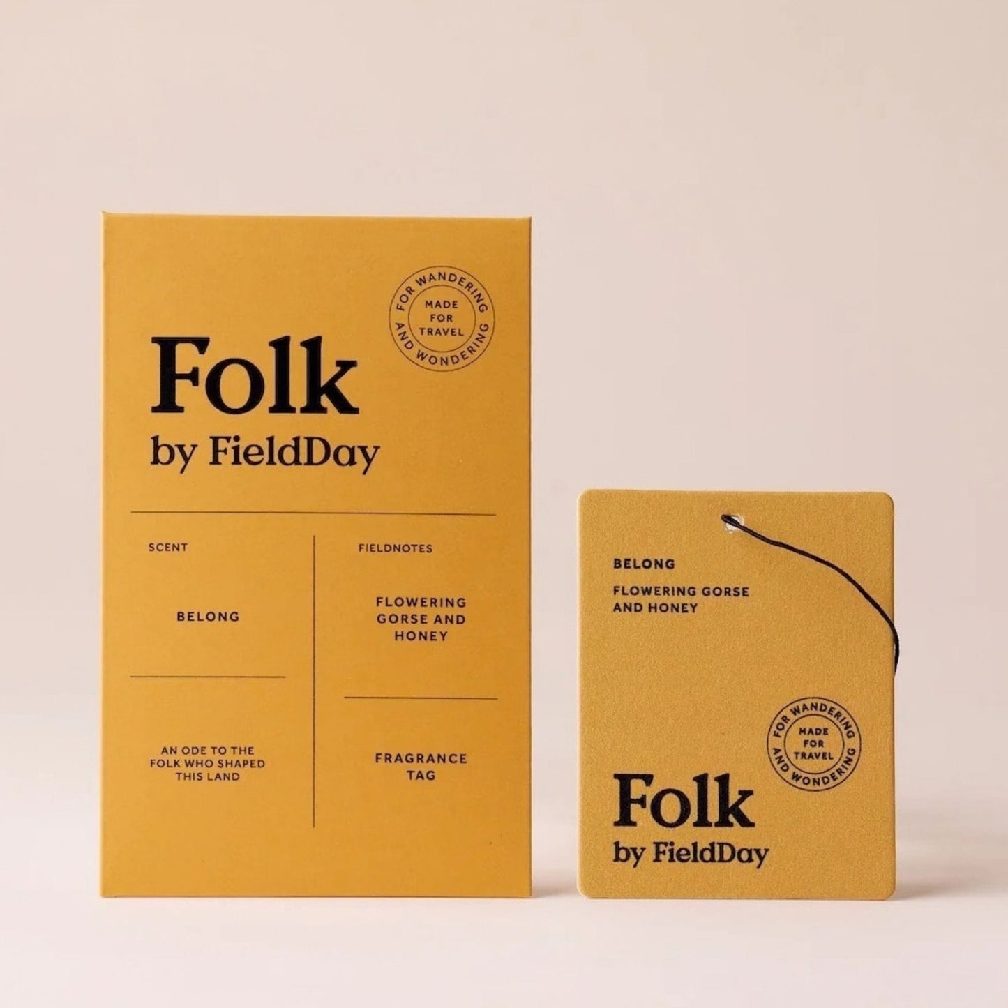 FieldDay Home Fragrance Belong Folk Fragrance Tag - Flowering Gorse & Honey - FieldDay