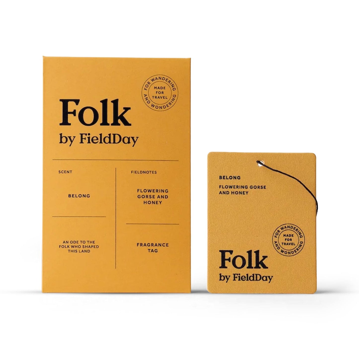 FieldDay Home Fragrance Belong Folk Fragrance Tag - Flowering Gorse & Honey - FieldDay