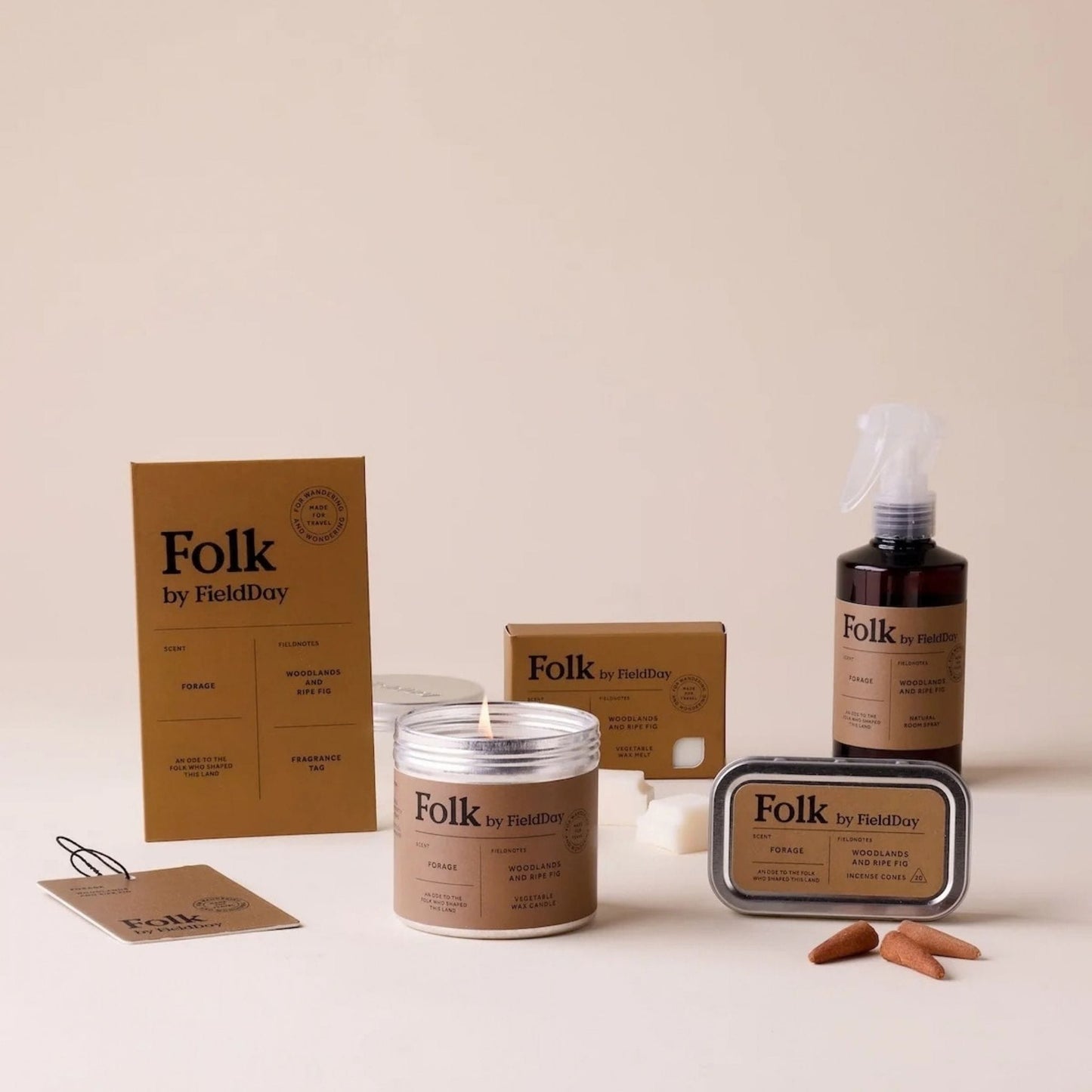 FieldDay Home Fragrance Forage Folk Fragrance Tag - Woodlands & Ripe Fig - FieldDay