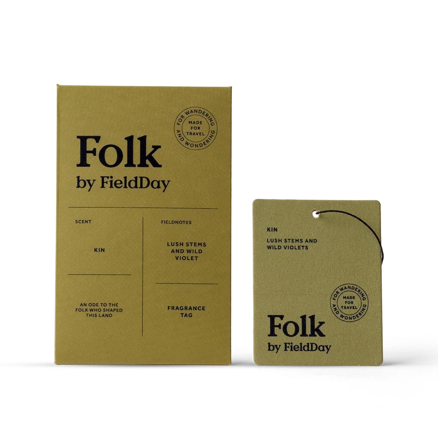 FieldDay Home Fragrance Kin Folk Fragrance Tag - Lush Stems & Wild Violet - FieldDay