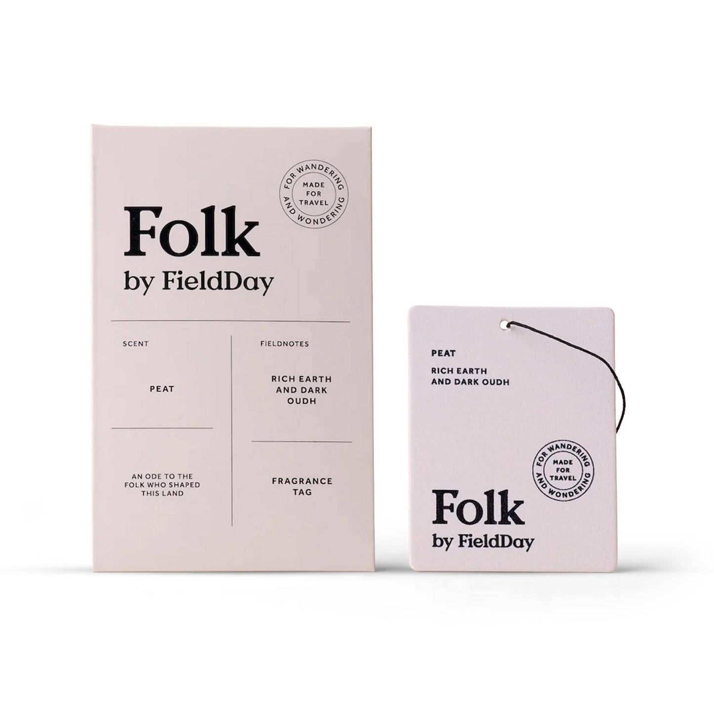 FieldDay Home Fragrance Peat Folk Fragrance Tag - Rich Earth & Dark Oudh - FieldDay