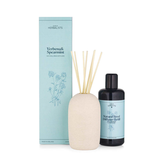 Dublin Herbalists Home Fragrance Verbena and Spearmint Reed Diffuser - 200ml - Dublin Herbalists