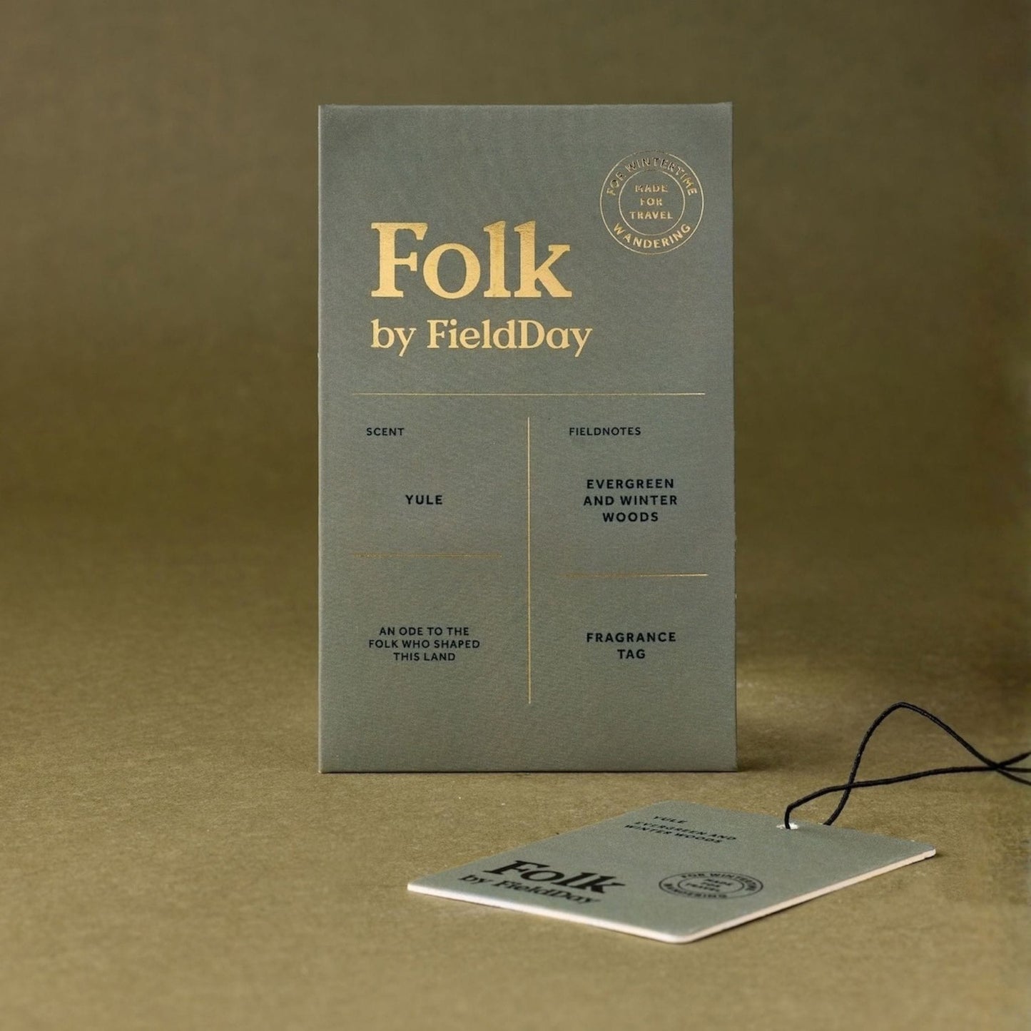 FieldDay Home Fragrance Yule Folk Fragrance Tag - Evergreen & Winter Woods - FieldDay