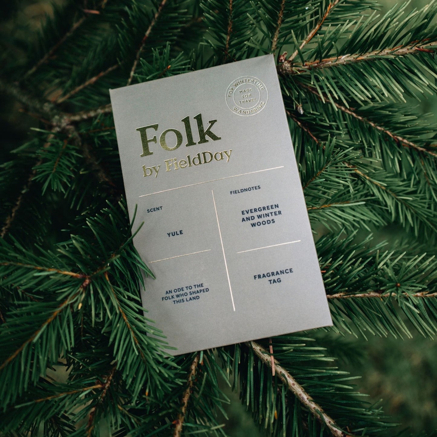 FieldDay Home Fragrance Yule Folk Fragrance Tag - Evergreen & Winter Woods - FieldDay