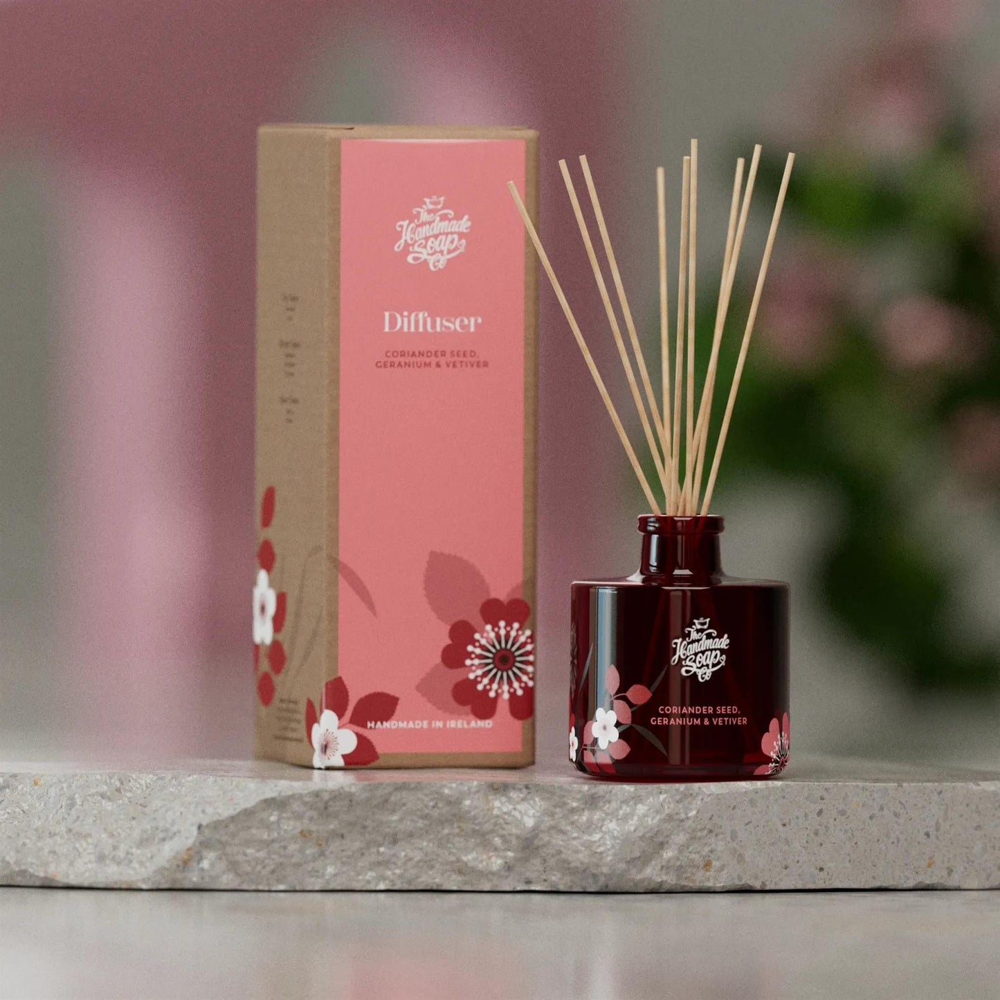 The Handmade Soap Company Home Fragrances Diffuser - Coriander Seed, Geranium & Vetiver, 200ml - The Handmade Soap Company