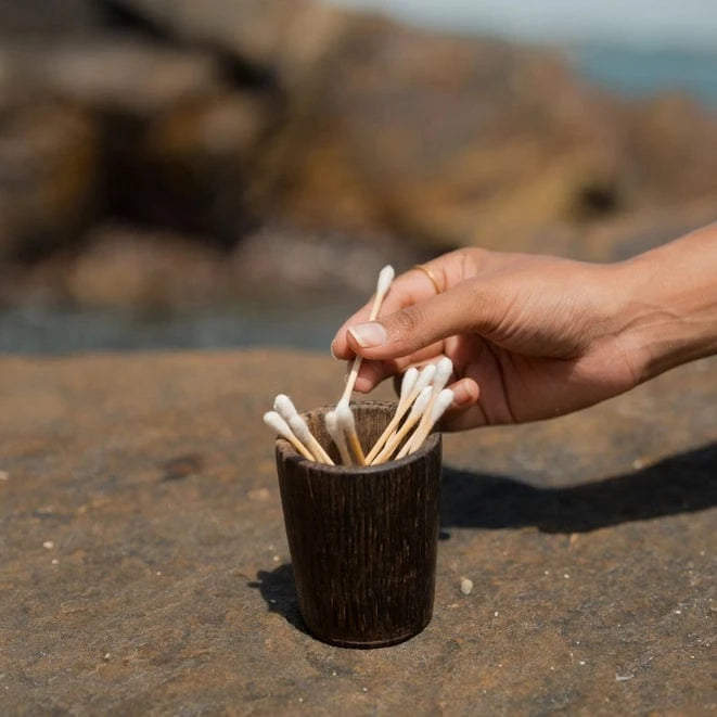 Bamboovement home & lifestyle Bamboo Cotton Buds (100 pcs) - Plastic Free & Biodegradable - Bamboovement