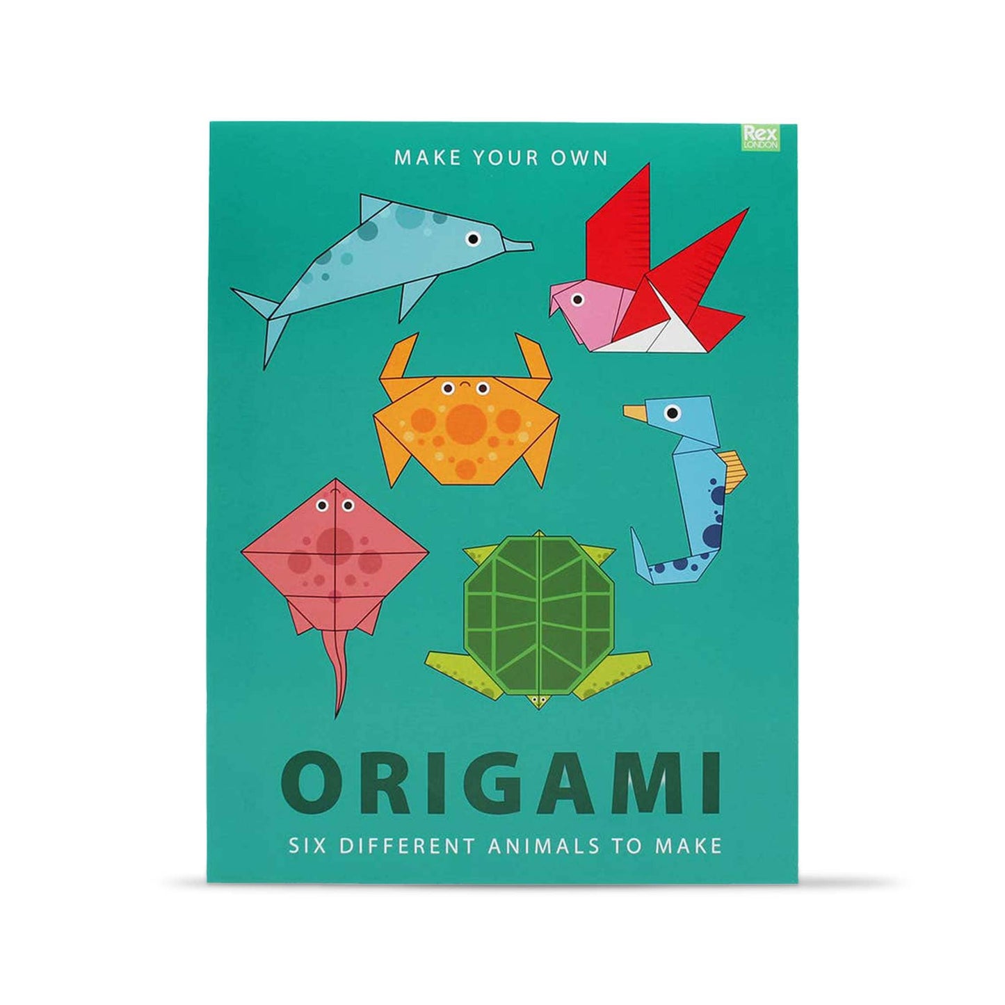 Rex Homewares Make Your Own Origami Animals - Paper Folding Craft - No Tools Needed - 6 Projects