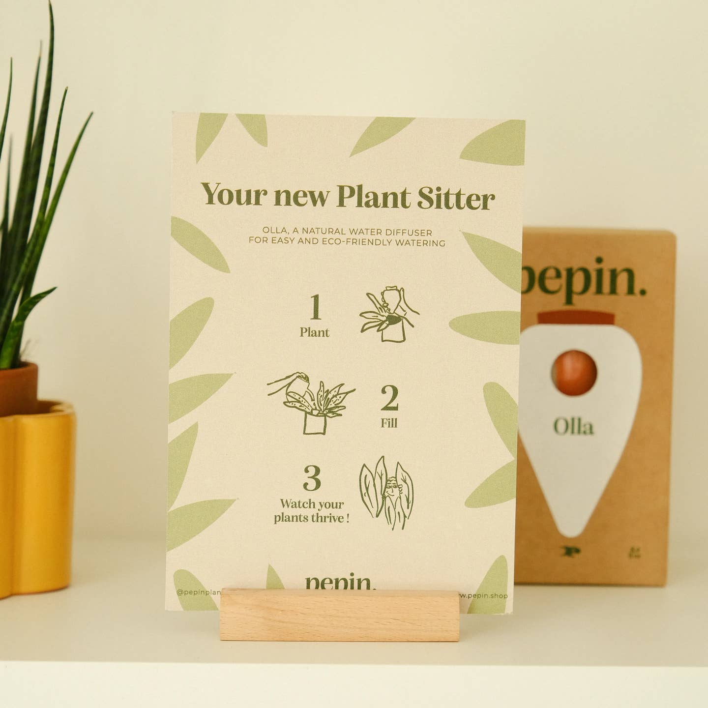 Pepin Homewares Olla - Terracotta - Self-Watering Plant Waterer - Microporous Ceramic
