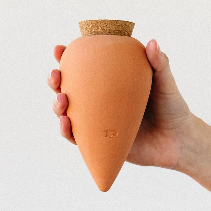 Pepin Homewares Olla - Terracotta - Self-Watering Plant Waterer - Microporous Ceramic