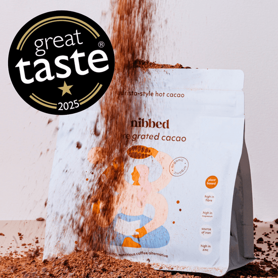 Nibbed Hot Chocolate Organic 100% Cacao Grated 200g - Nibbed