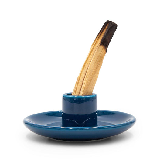 Wood'd Incense Blue Ceramic Palo Santo Burner - Wood'd