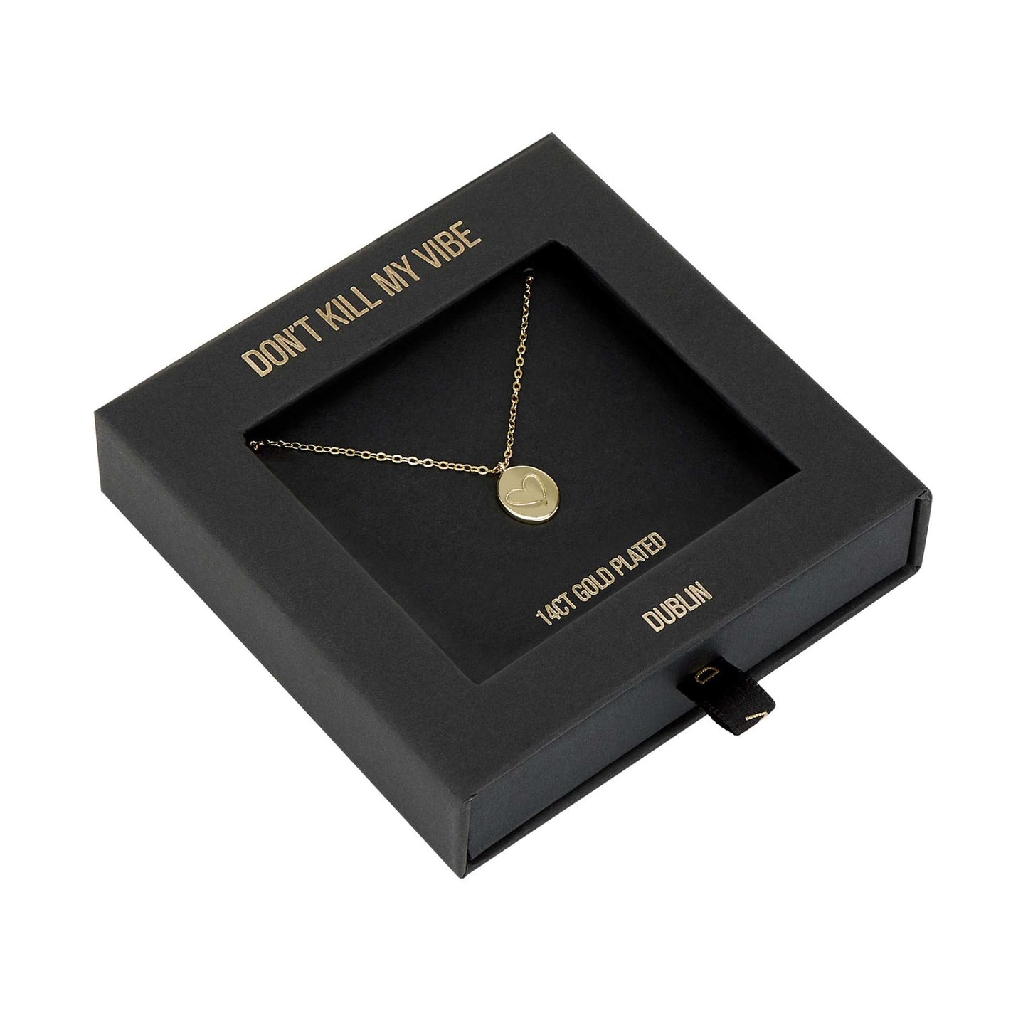 Don't Kill My Vibe Jewellery From The Heart Pendant Necklace Gold - Don't Kill My Vibe