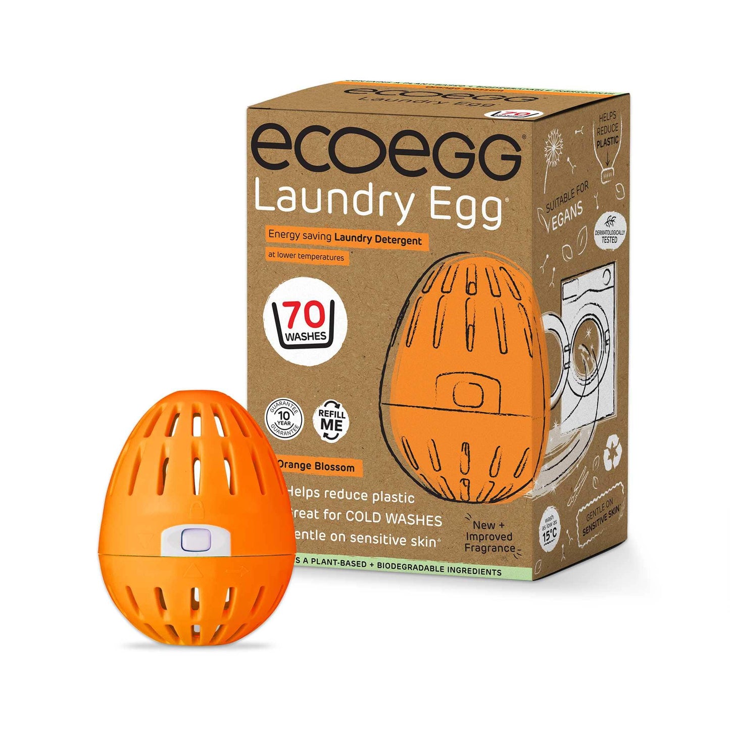 Eco Egg Laundry Eco Egg - Laundry Egg - 70 Washes -  Orange Blossom
