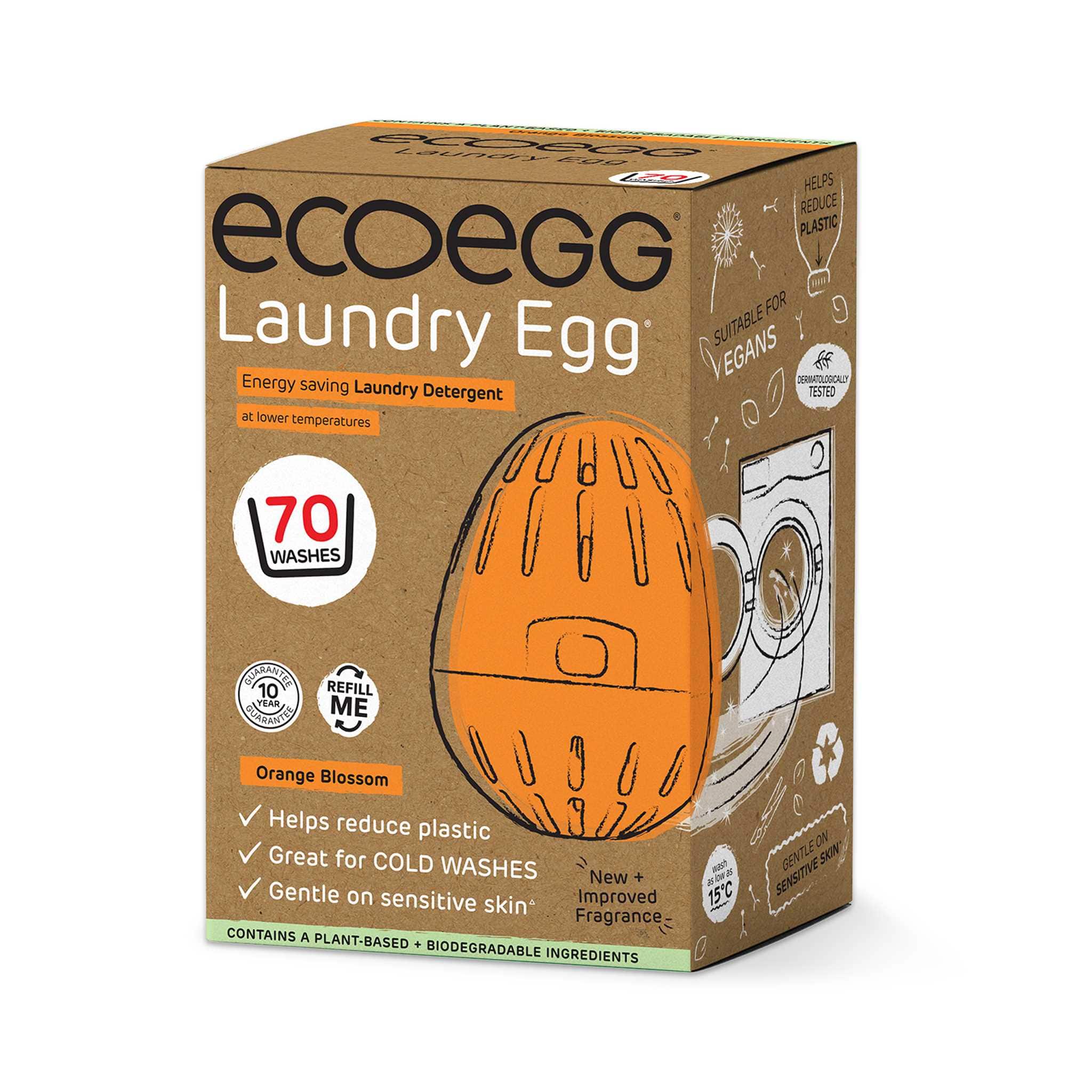 Eco Egg Laundry Egg 70 Washes Orange Blossom Faerly