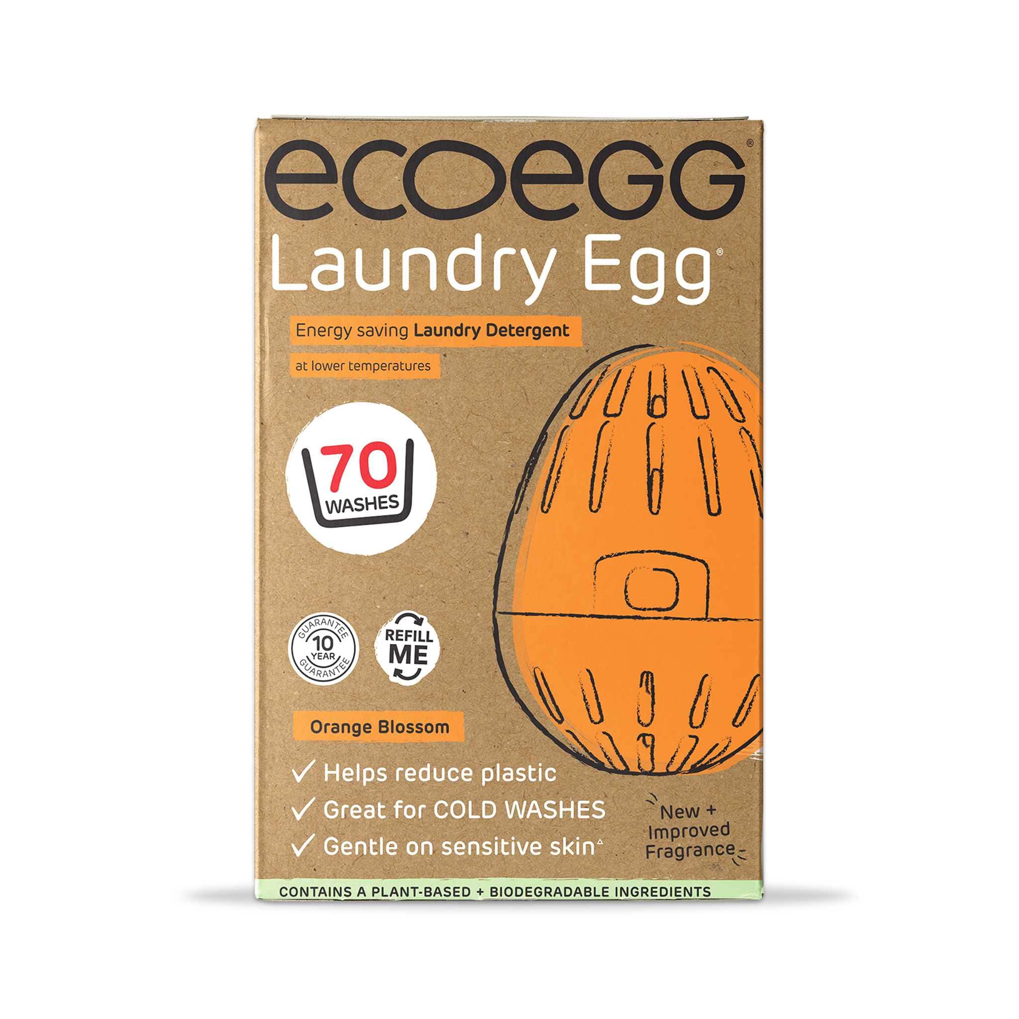 Eco Egg Laundry Egg 70 Washes Orange Blossom Faerly