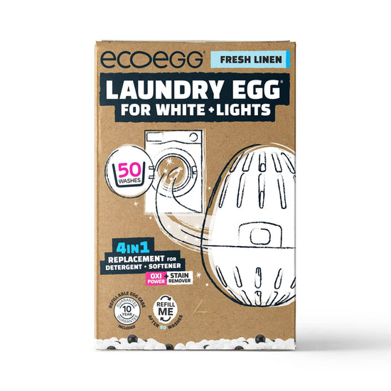 Eco Egg Laundry Eco Egg Laundry Egg for Whites + Lights - Fresh Linen - 50 washes