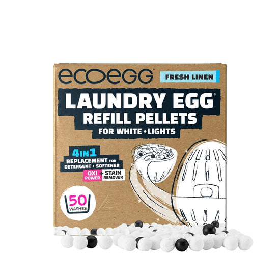Eco Egg Laundry Eco Egg Laundry Refill for Whites + Lights - Fresh Linen - 50 washes