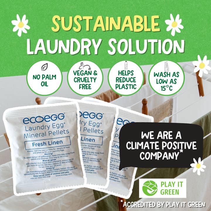 Eco Egg Laundry Laundry Detergent Egg - Sensitive Skin - Allergy UK Approved - 70 Washes