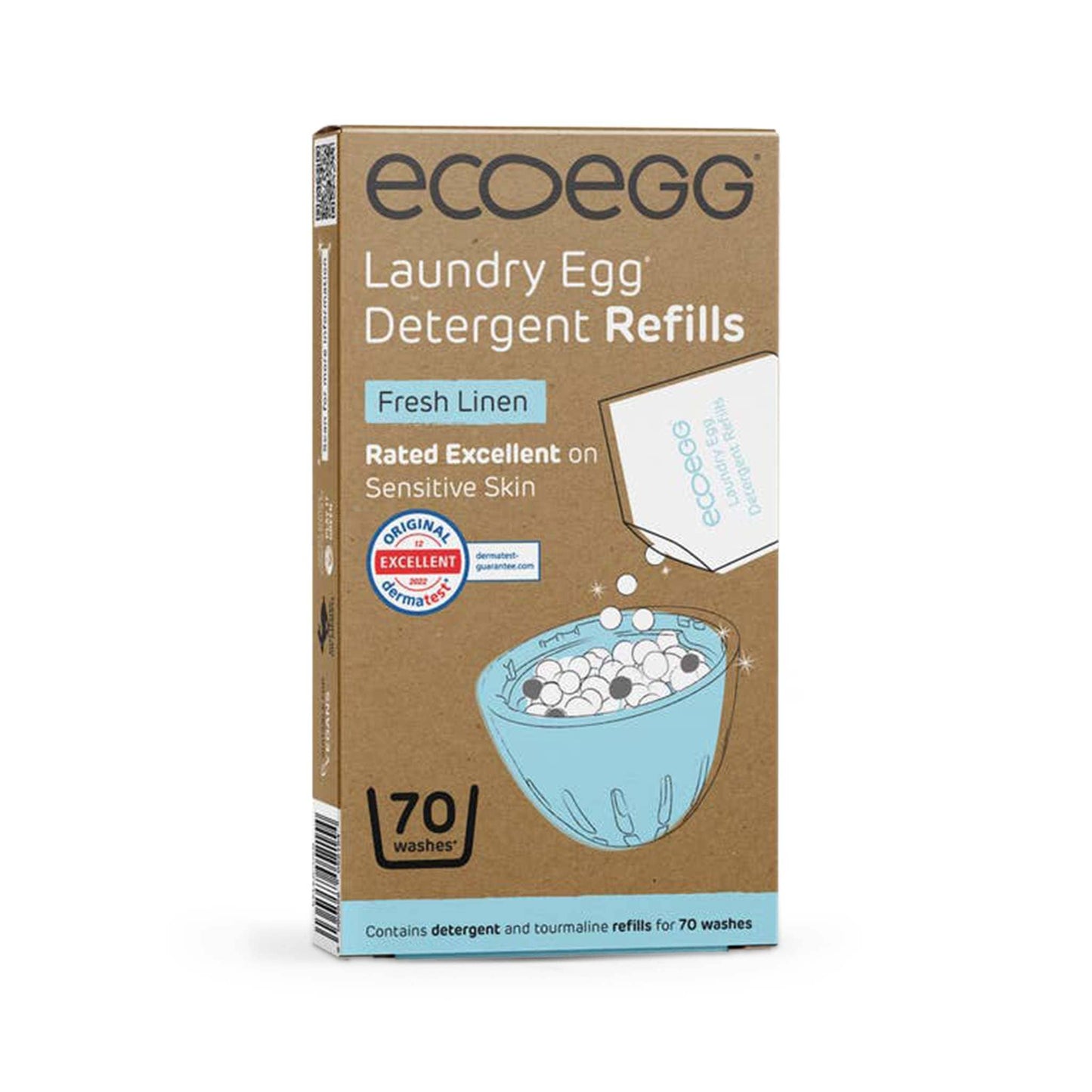 Eco Egg Laundry Laundry Egg Detergent Refills - Fresh Linen - 70 Washes - Eco Egg