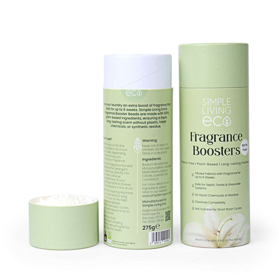 Simple Living Eco Laundry Plant-Based Fragrance Booster Beads for Laundry – Spring Fresh & Coconut – Biodegradable & Vegan