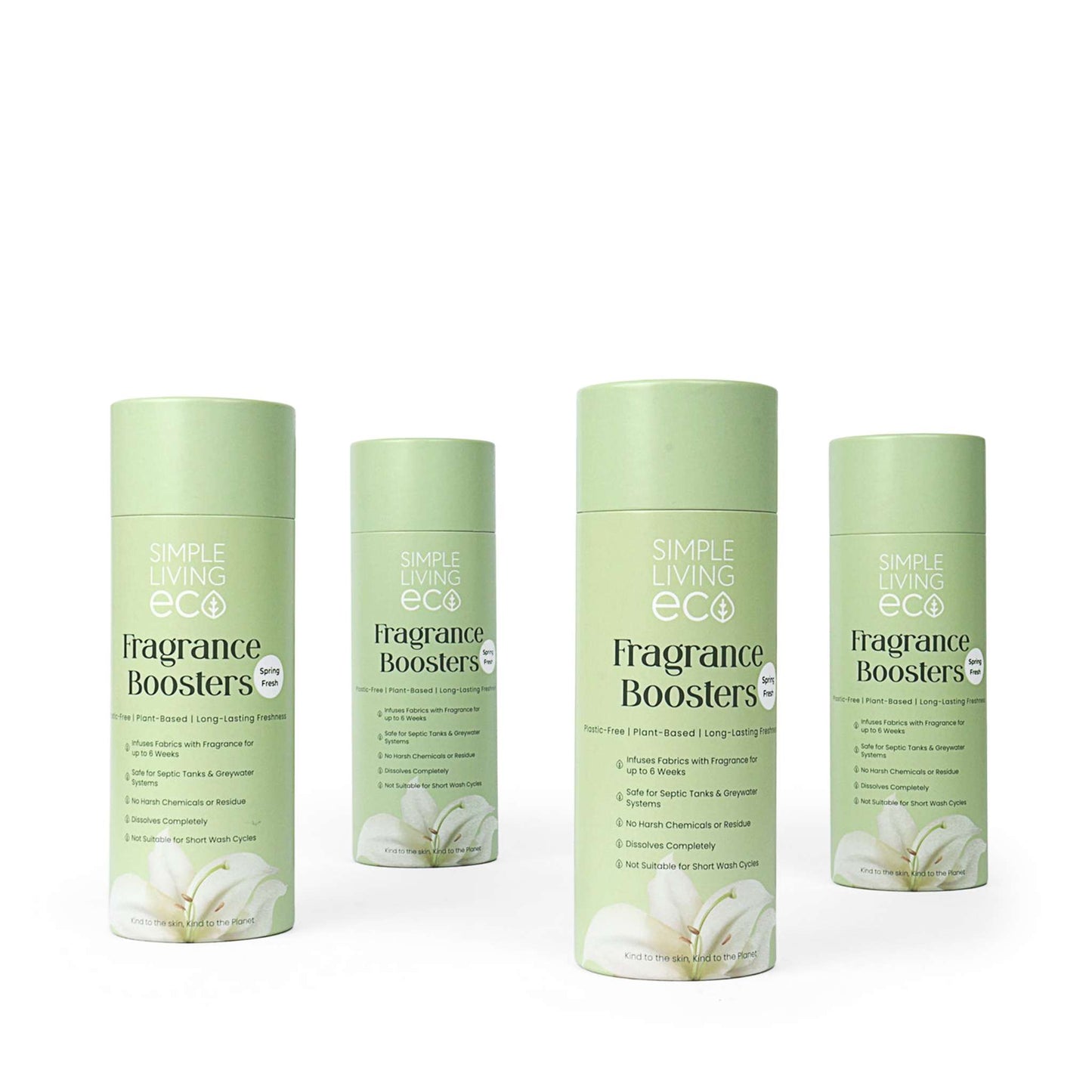 Simple Living Eco Laundry Plant-Based Fragrance Booster Beads for Laundry – Spring Fresh & Coconut – Biodegradable & Vegan