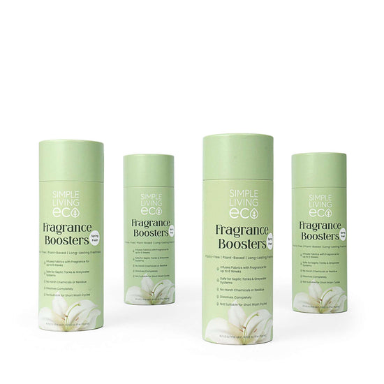 Simple Living Eco Laundry Plant-Based Fragrance Booster Beads for Laundry – Spring Fresh & Coconut – Biodegradable & Vegan