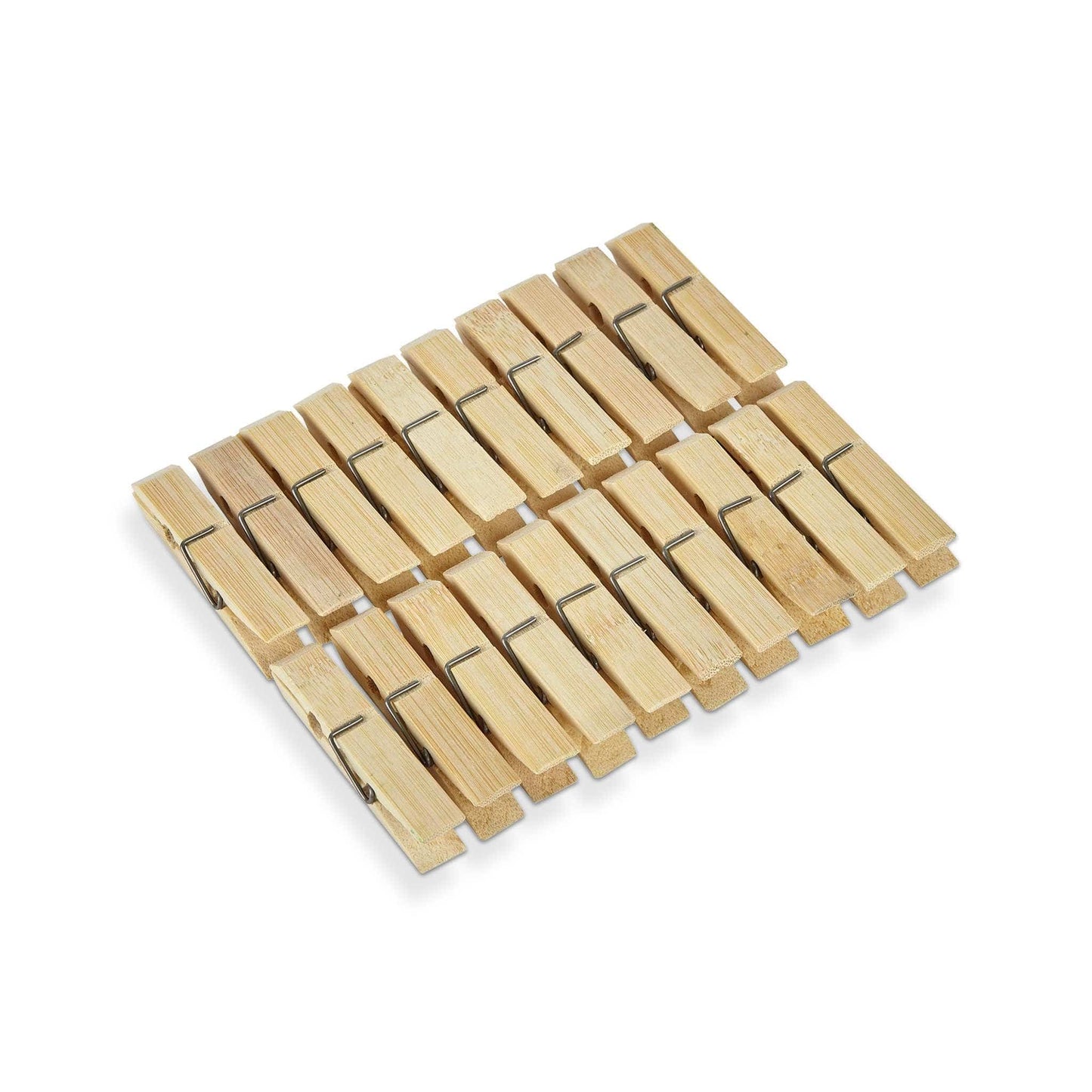Re:gn Laundry Re:gn – Biodegradable Bamboo Clothes Pegs – Plastic-Free & Durable – 20 Pack