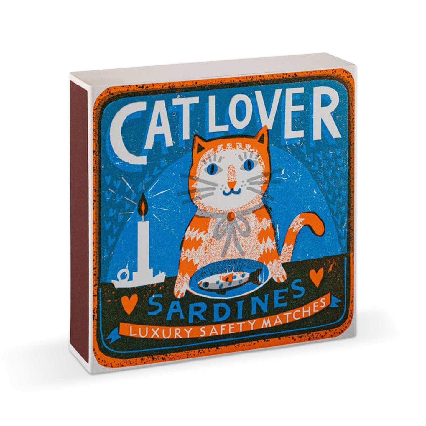 Archivist Lighters & Matches Archivist – Long Safety Matches - Cat Lover Sardines – 125 Luxury Matches – 100mm