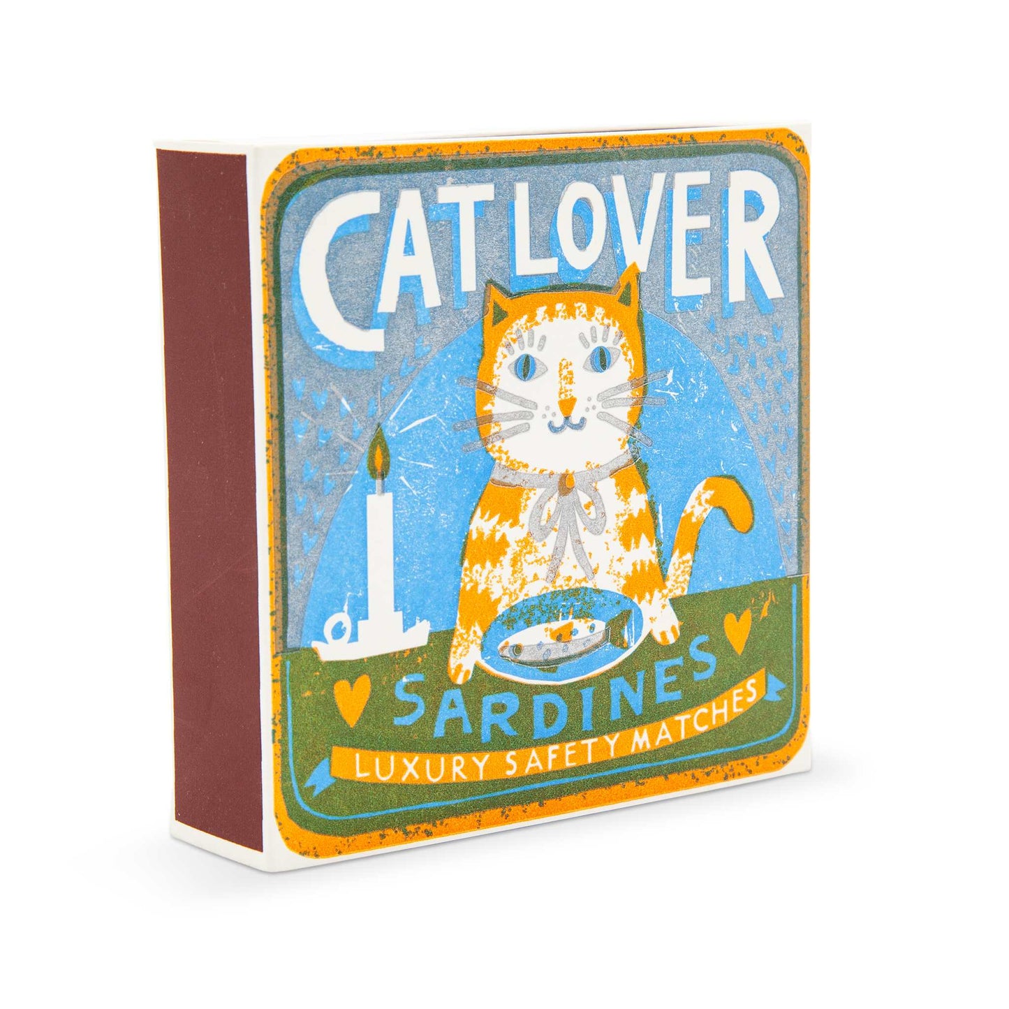 Archivist Lighters & Matches Archivist – Long Safety Matches - Cat Lover Sardines – 125 Luxury Matches – 100mm