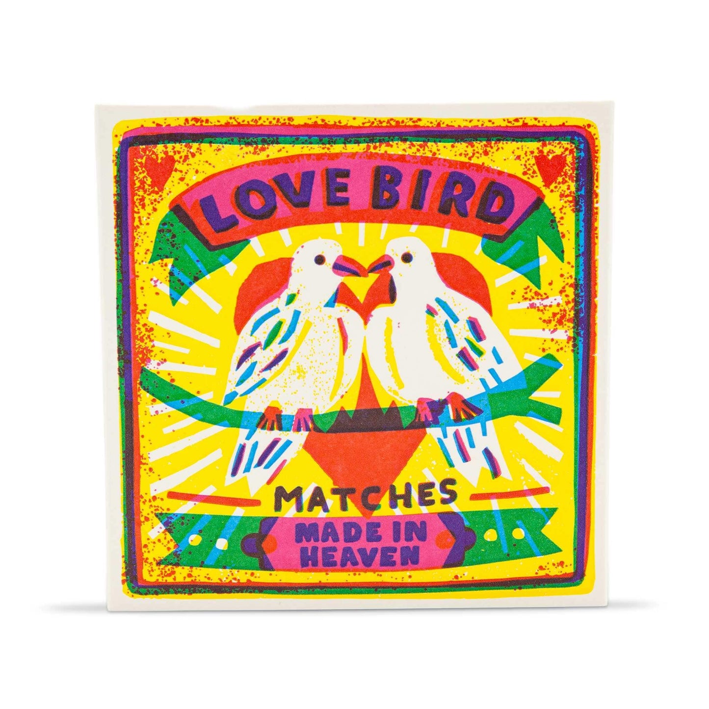 Archivist Lighters & Matches Archivist – Long Safety Matches - Love Birds – 125 Luxury Matches – 100mm