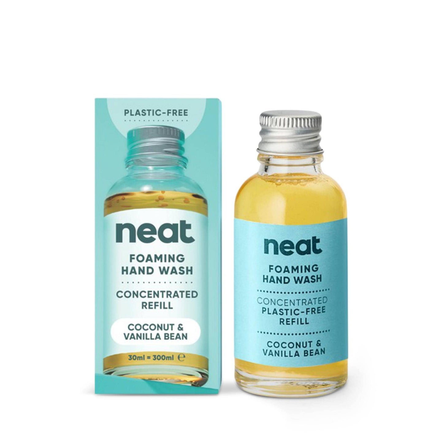 neat. Liquid Soap Foaming Hand Wash Refill Concentrate - Coconut & Vanilla Bean, 30ml - neat.