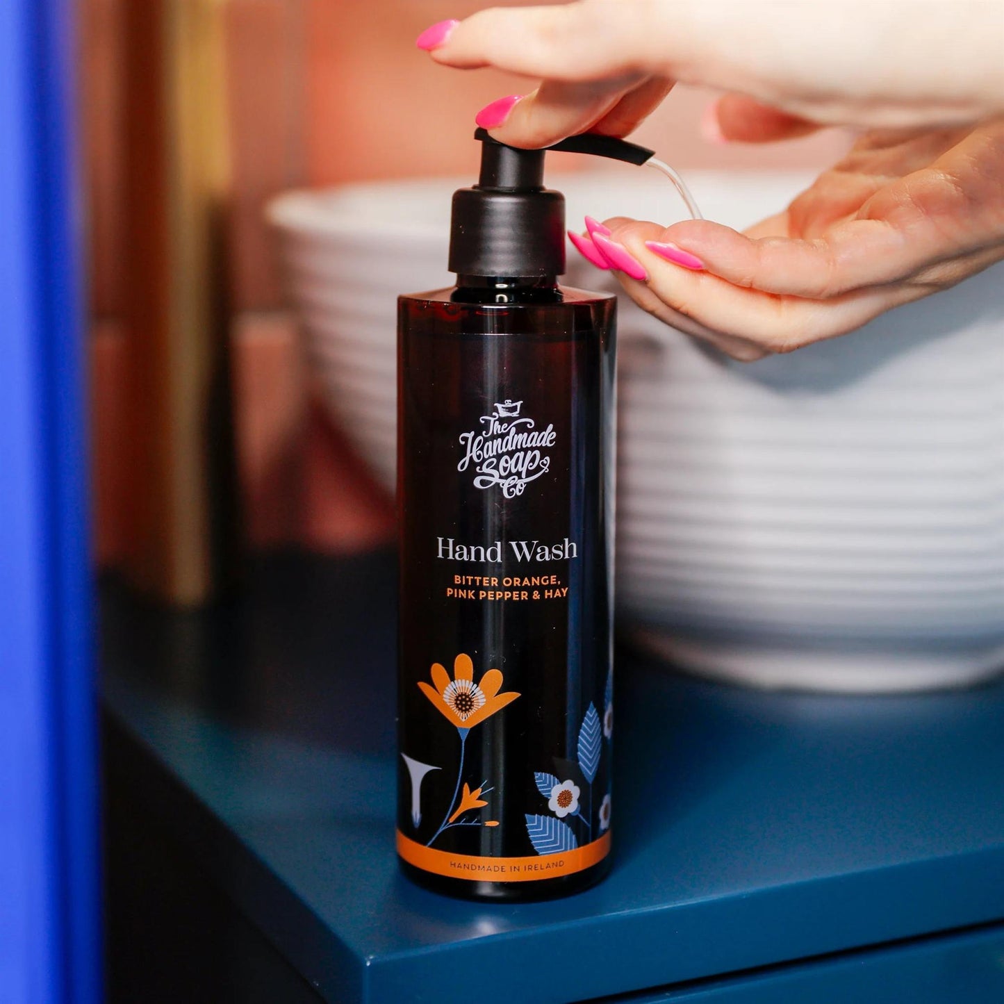 The Handmade Soap Company Liquid Soap Hand Wash - Bitter Orange, Pink Pepper & Hay, 250ml - The Handmade Soap Company