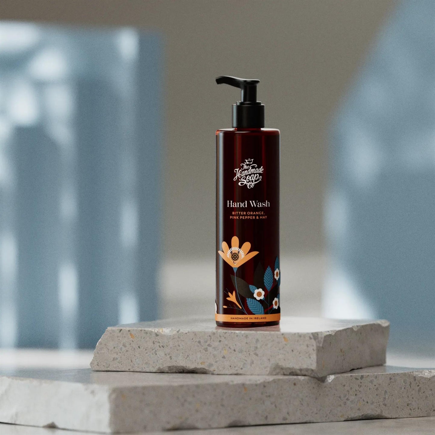 The Handmade Soap Company Liquid Soap Hand Wash - Bitter Orange, Pink Pepper & Hay, 250ml - The Handmade Soap Company