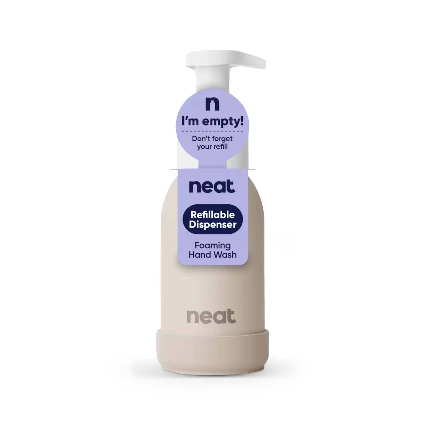 neat. Liquid Soap Neat Refillable Foaming Hand Wash Dispenser - Aluminium - Plant-Based - Plastic-Free